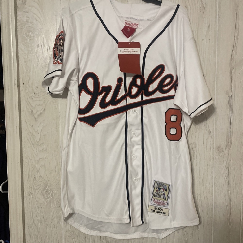 Mitchell & Ness 2001 Baltimore Orioles Cal Ripken Jr Jersey L New With Tag